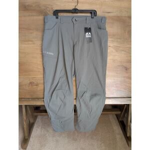 Kuiu Switchback Convertible Pants Mens 40 Gray Stretch Flat Front Straight NWT